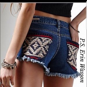PS erin Wesson embroidered shorts